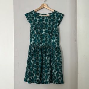 Forever 21 Exclusive mini dress size Medium with Green & Navy Blue design.